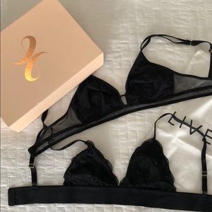 Two Lively bralettes - size small